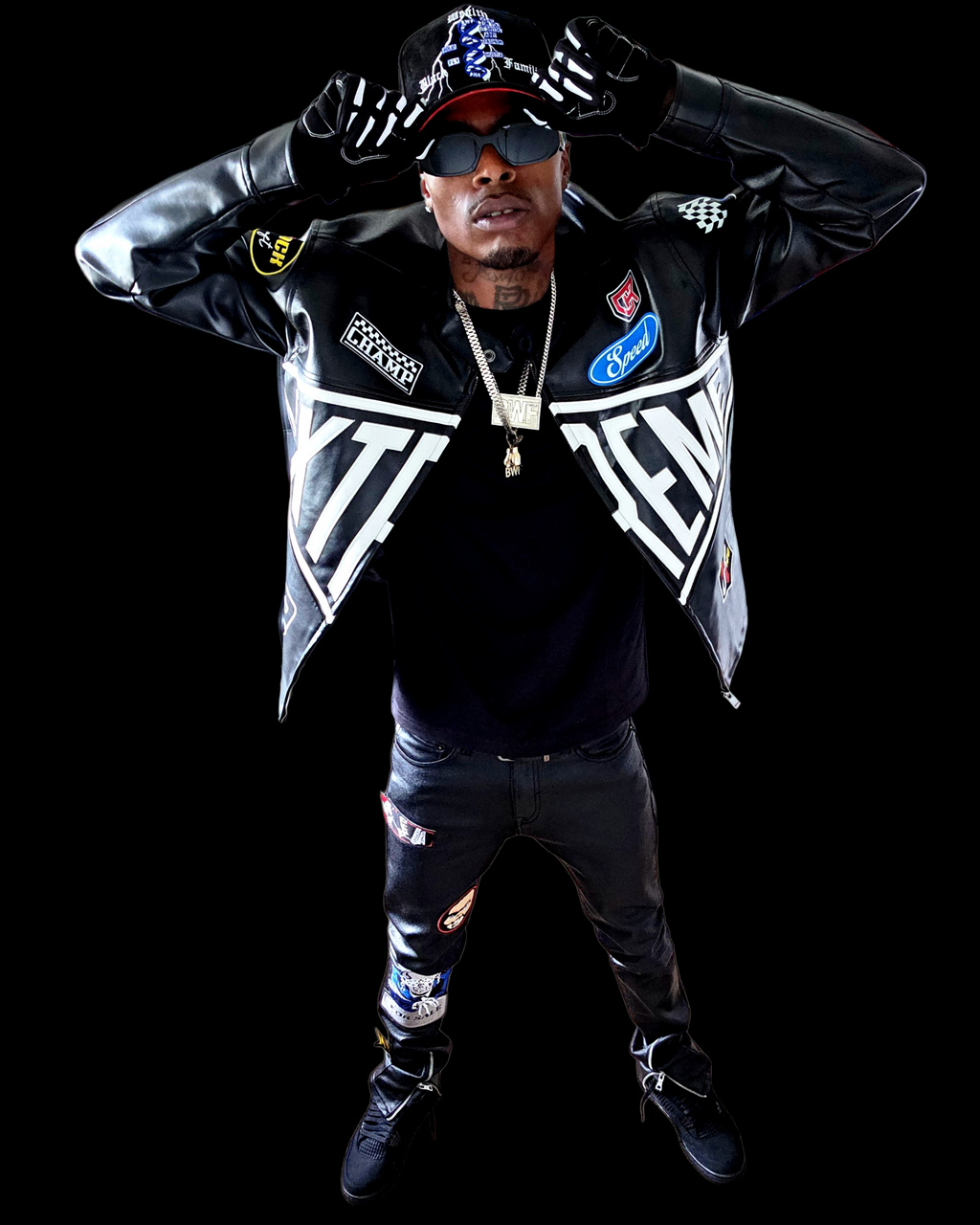 "BWF CORPORATE"     BLACK LIGHTNING SUEDE HATS