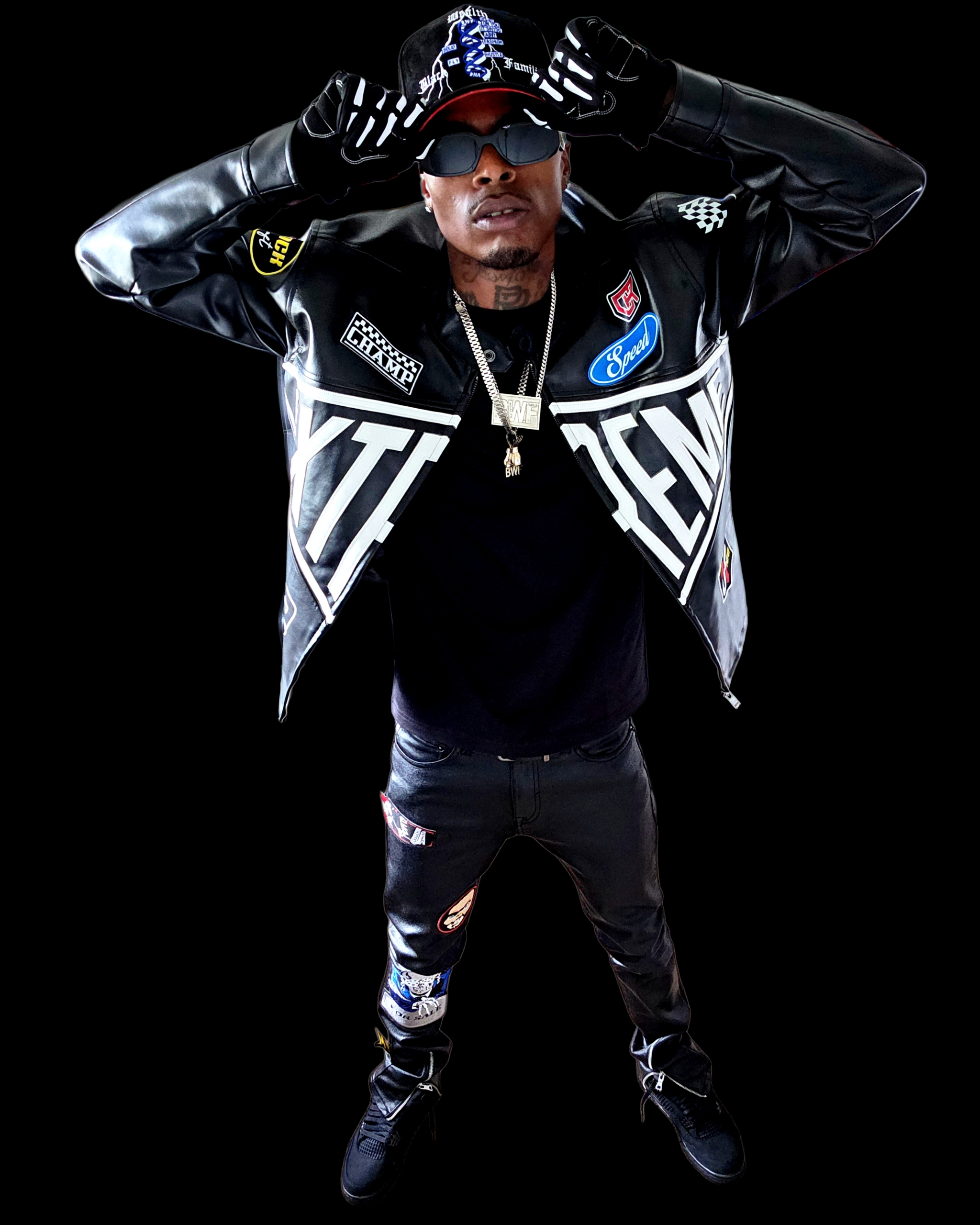 "BWF CORPORATE"     BLACK LIGHTNING SUEDE HATS