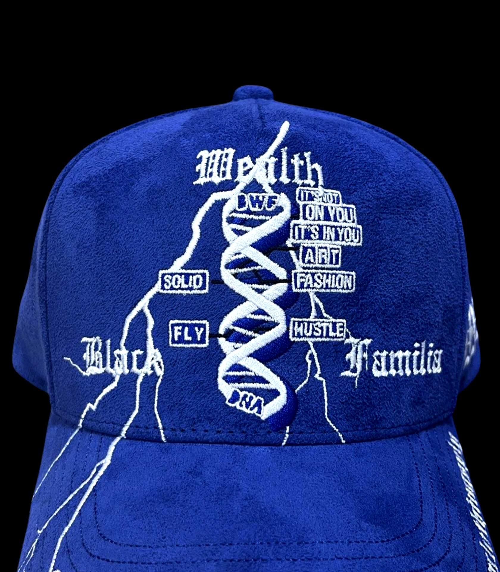 "BWF CORPORATE" DODGER BLUE LIGHTNING SUEDE HATS