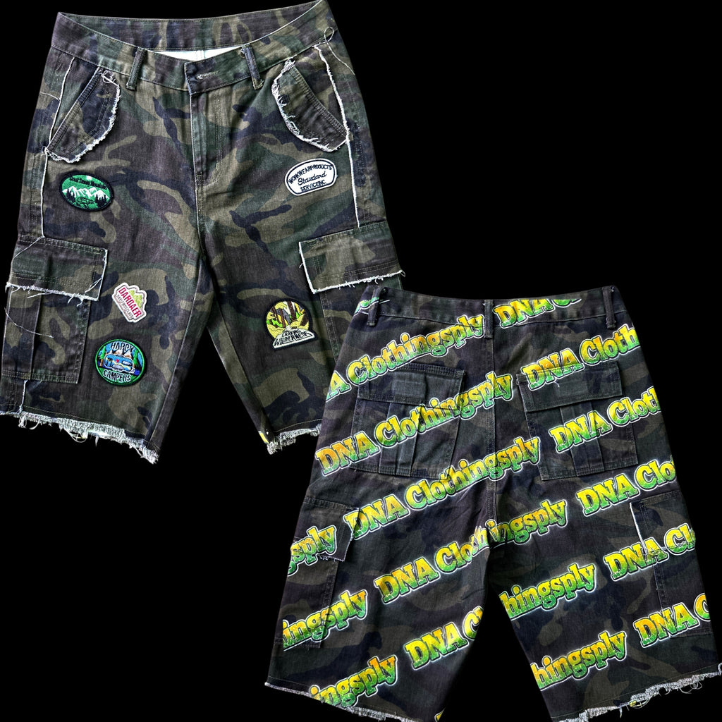"DNA LOGO SHORTS" (FLY CAMP) -CAMO