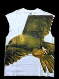 "EARLY BIRDS" SLEEVELESS UNISEX TEE -WHITE