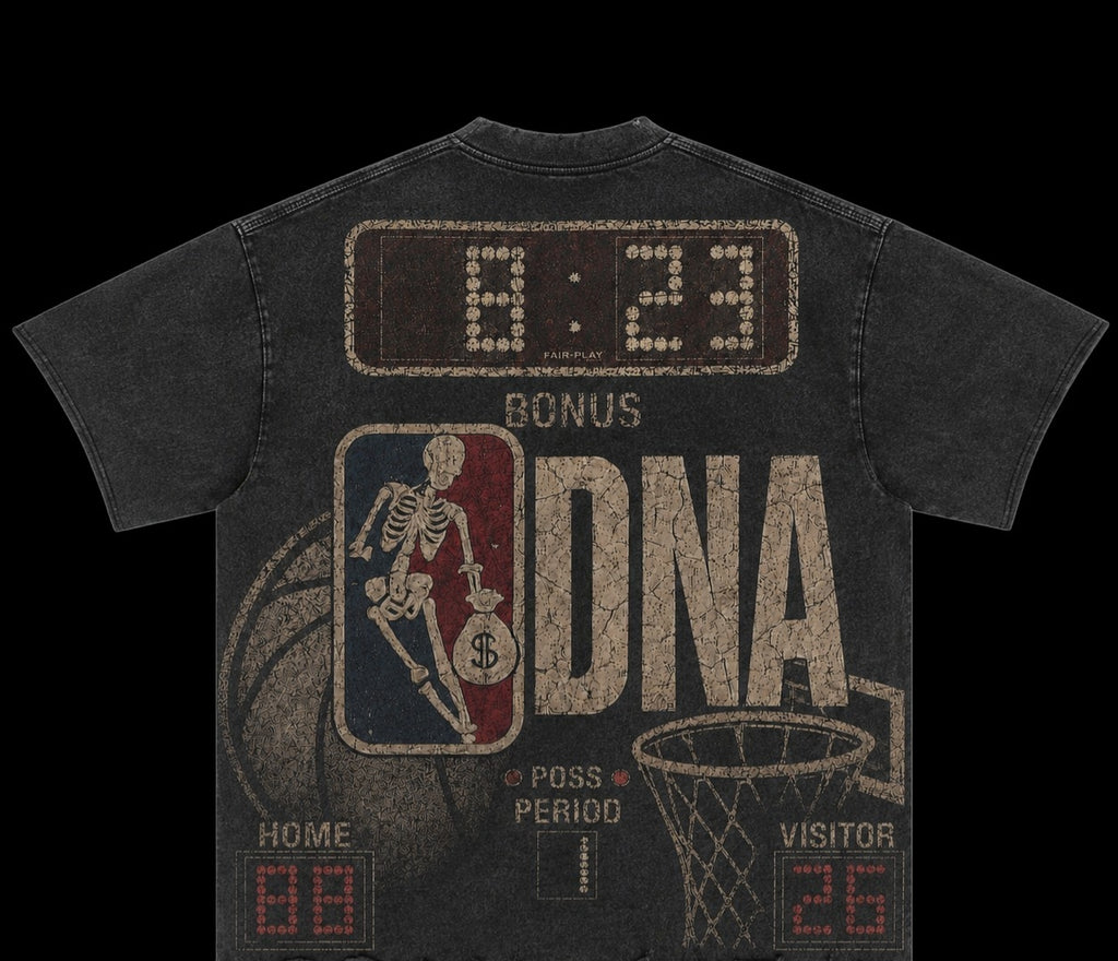 "BLACKWEALTH CLASSICS" (FLOOR SEATS) TEE - CHARCOAL BLACK