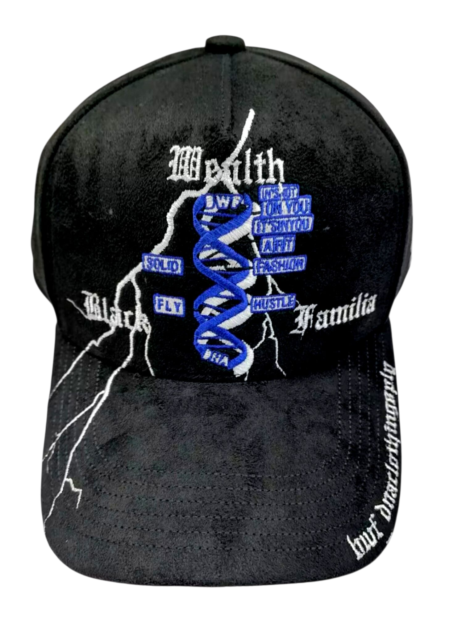 "BWF CORPORATE LIGHTNING" BLACK SUEDE HATS