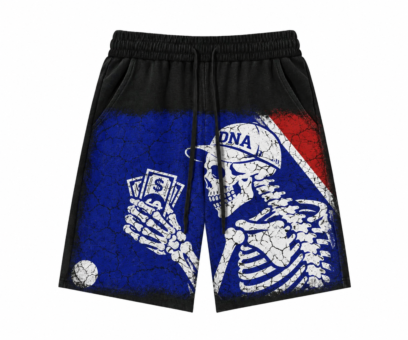 "MAJOR LEAGUE CHASERS" LOGO SHORTS -BLK
