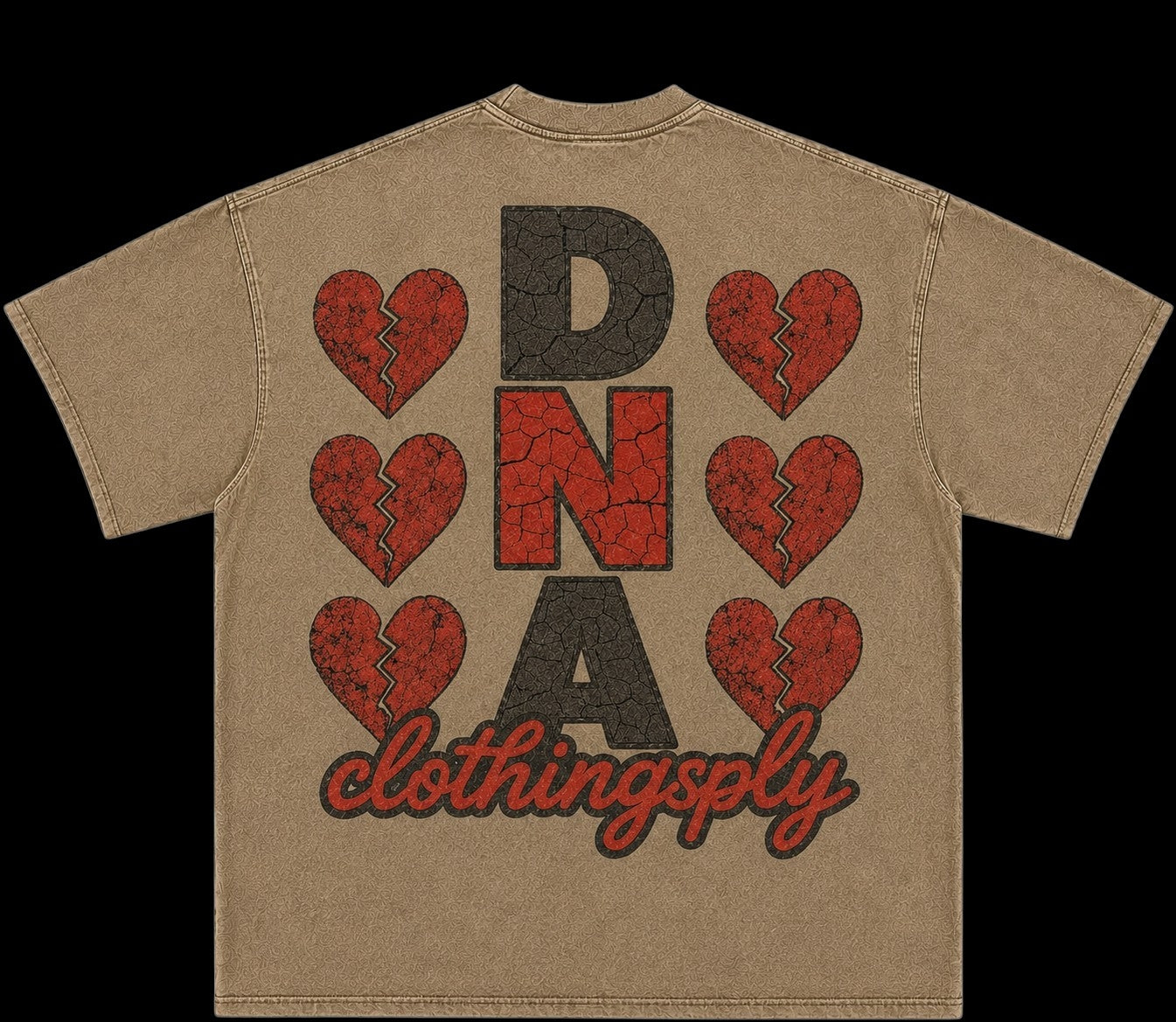 "F LOVE" UNISEX TEE -CREAM/BEIGE