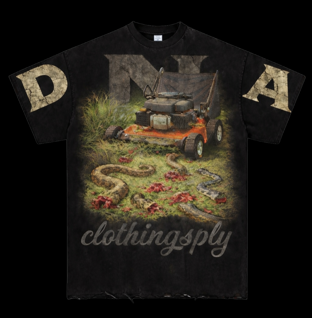 FAMILIA LAWNCARE TEE -BLK