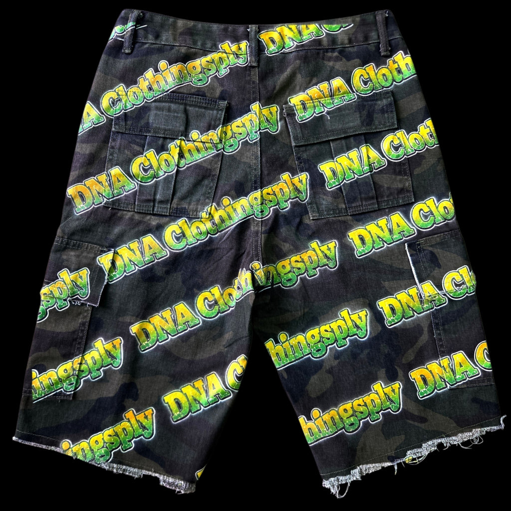 "DNA LOGO SHORTS" (FLY CAMP) -CAMO