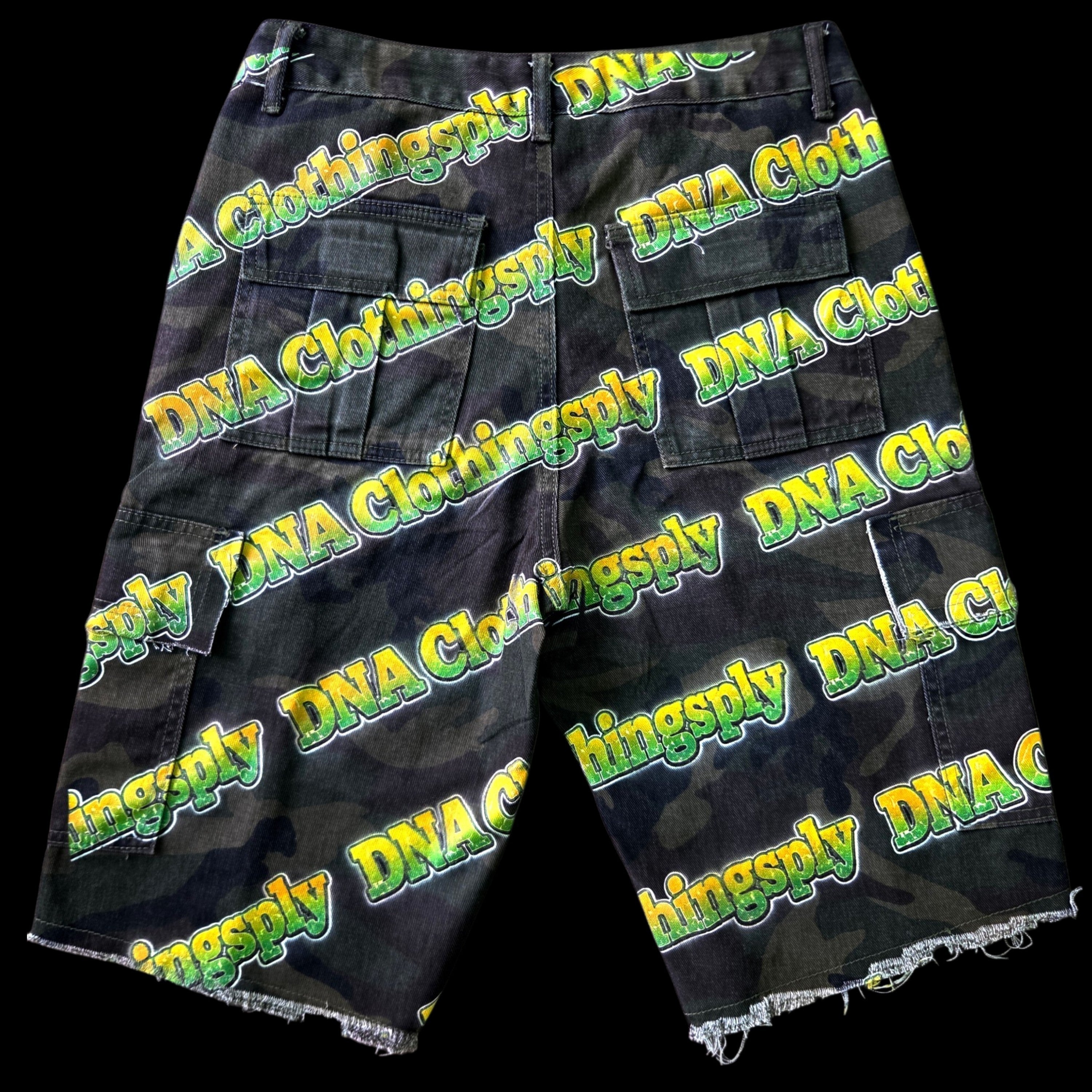 "DNA LOGO SHORTS" (FLY CAMP) -CAMO