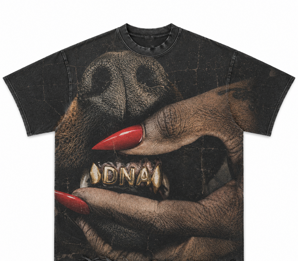 "DAWG S××T" TEE -CHARCOAL BLACK