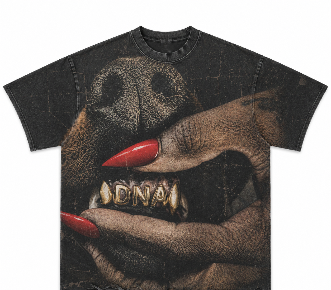 "DAWG S××T" TEE -CHARCOAL BLACK