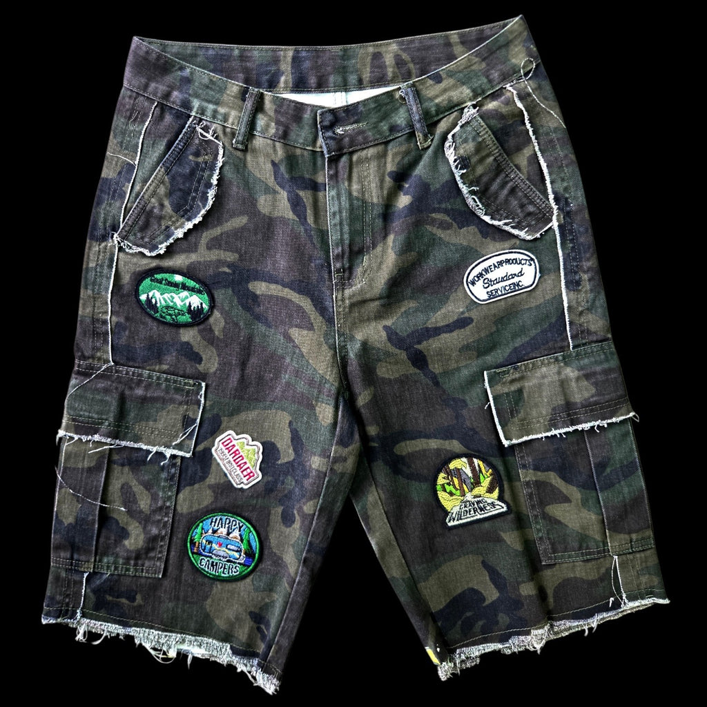 "DNA LOGO SHORTS" (FLY CAMP) -CAMO