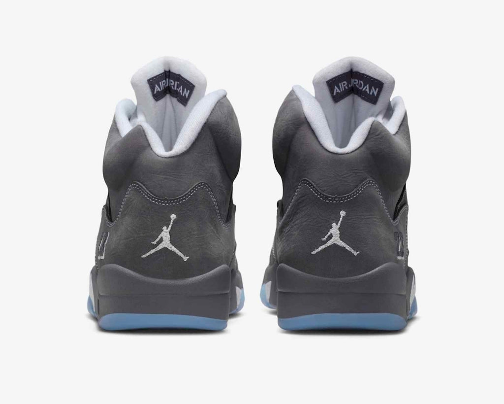 "Blackwealthkickz" RETRO 5 WOLF GREY (MENS)