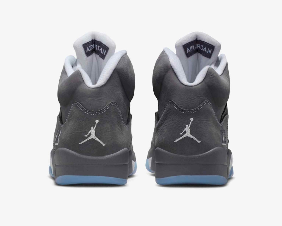 "Blackwealthkickz" RETRO 5 WOLF GREY (MENS)