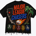 "MAJOR LEAGUE CHASERS" LOGO TEE -BLK (CALIFORNIA EDITION)