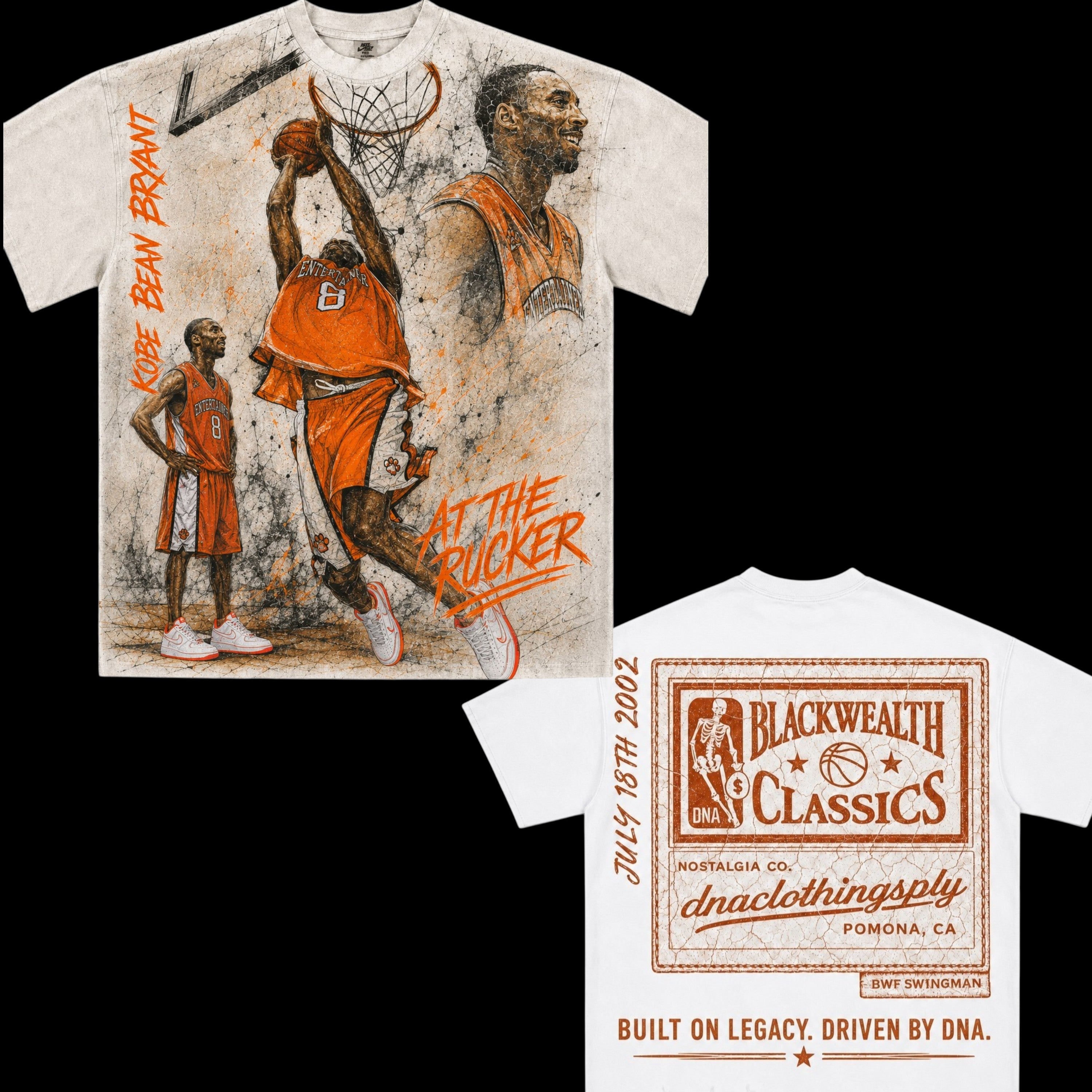 "BLACKWEALTH CLASSICS" (KOBE AT THE RUCKER '02) SLEEVELESS TEE -WHITE