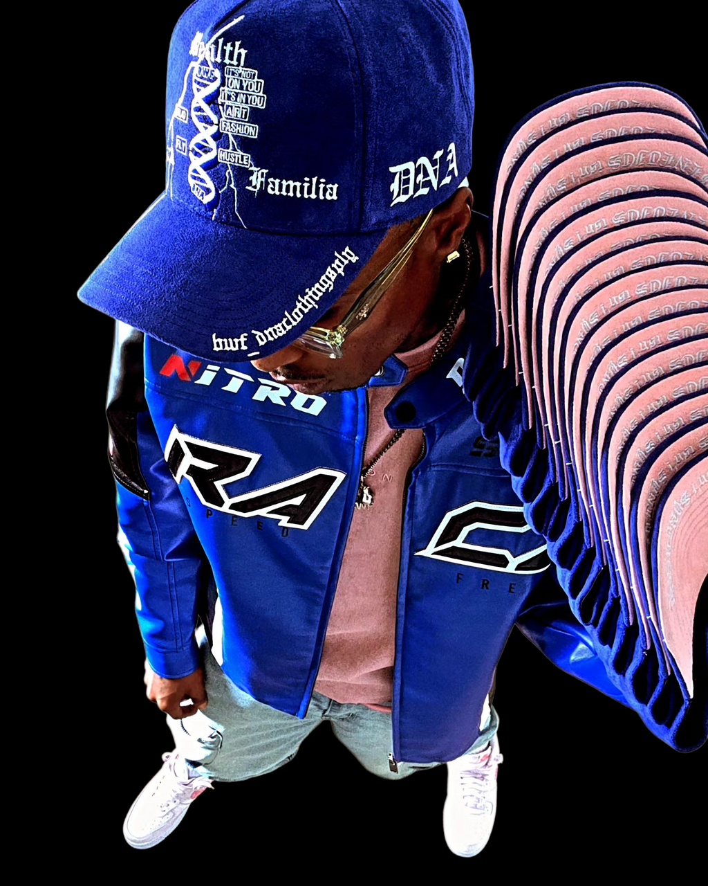 "BWF CORPORATE" DODGER BLUE LIGHTNING SUEDE HATS