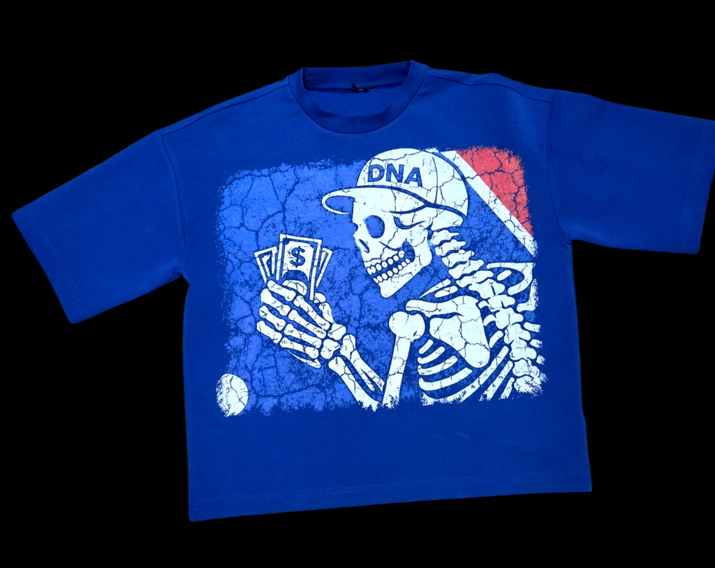 "MAJOR LEAGUE CHASERS" LOGO TEE -BLUE (EXCLUSIVE CALIFORNIA)