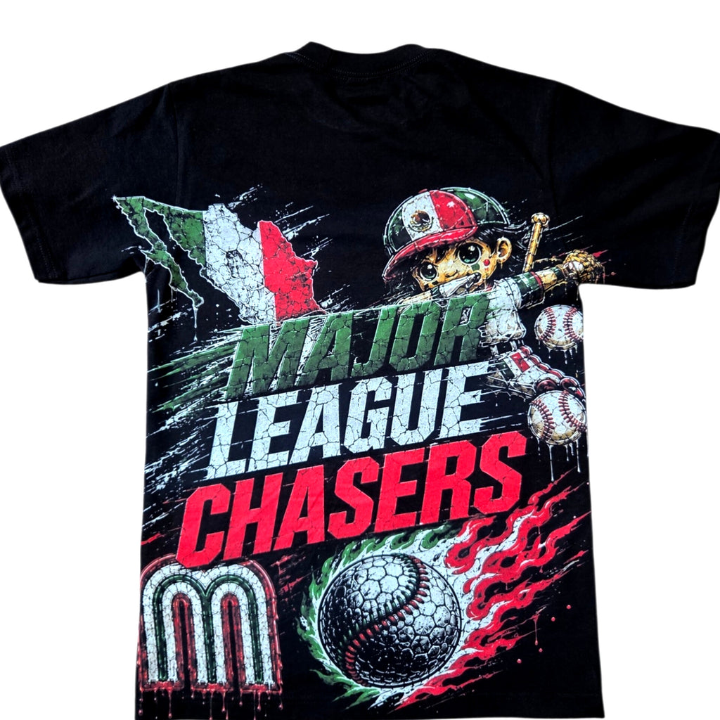 "MAJOR LEAGUE CHASERS" LOGO TEE- BLK (MEXICO EDITION 🇲🇽)