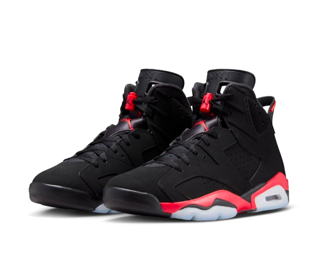 "Blackwealthkickz" RETRO 6 REVERSE INFRARED (MENS)