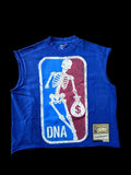 "BLACKWEALTH CLASSICS" (TEAM PLAYERS) SLEEVELESS UNISEX TEE -BLUE