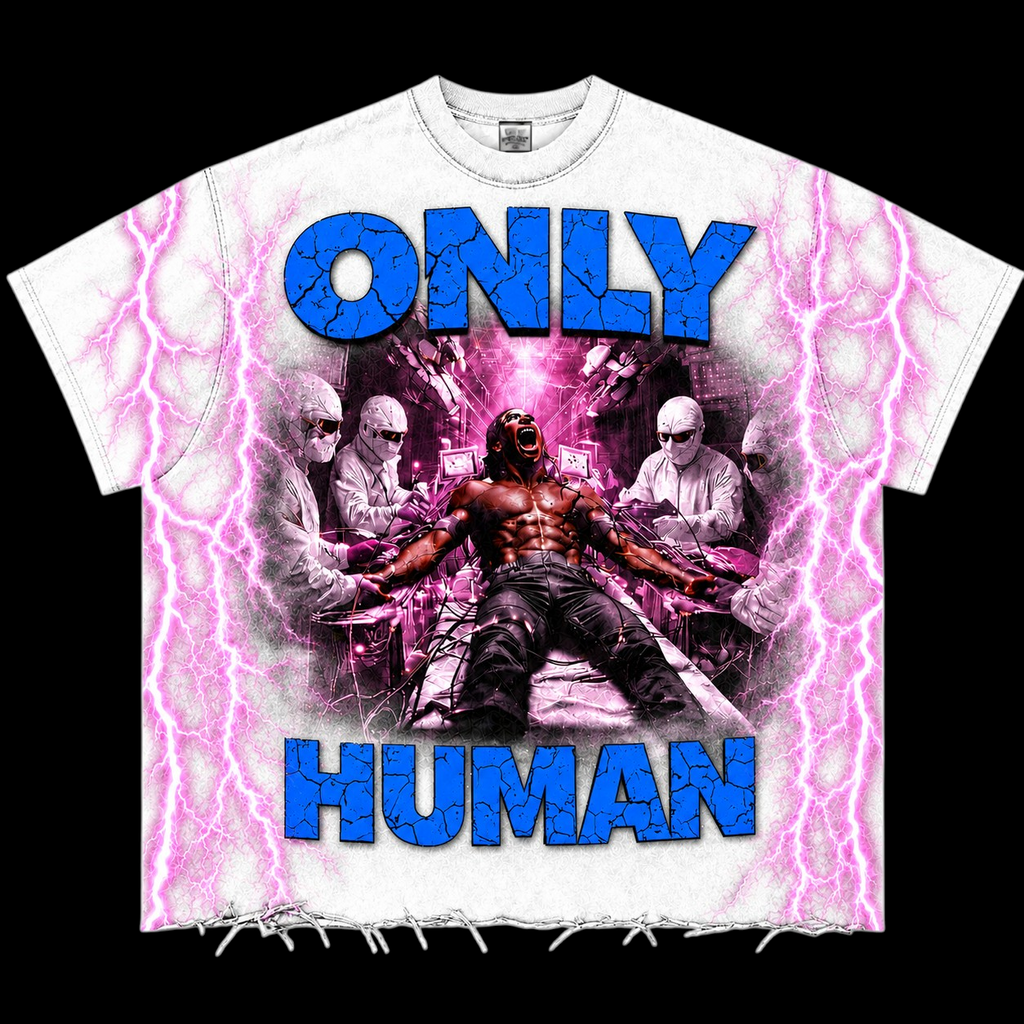 "ONLY HUMAN" TEE -WHI