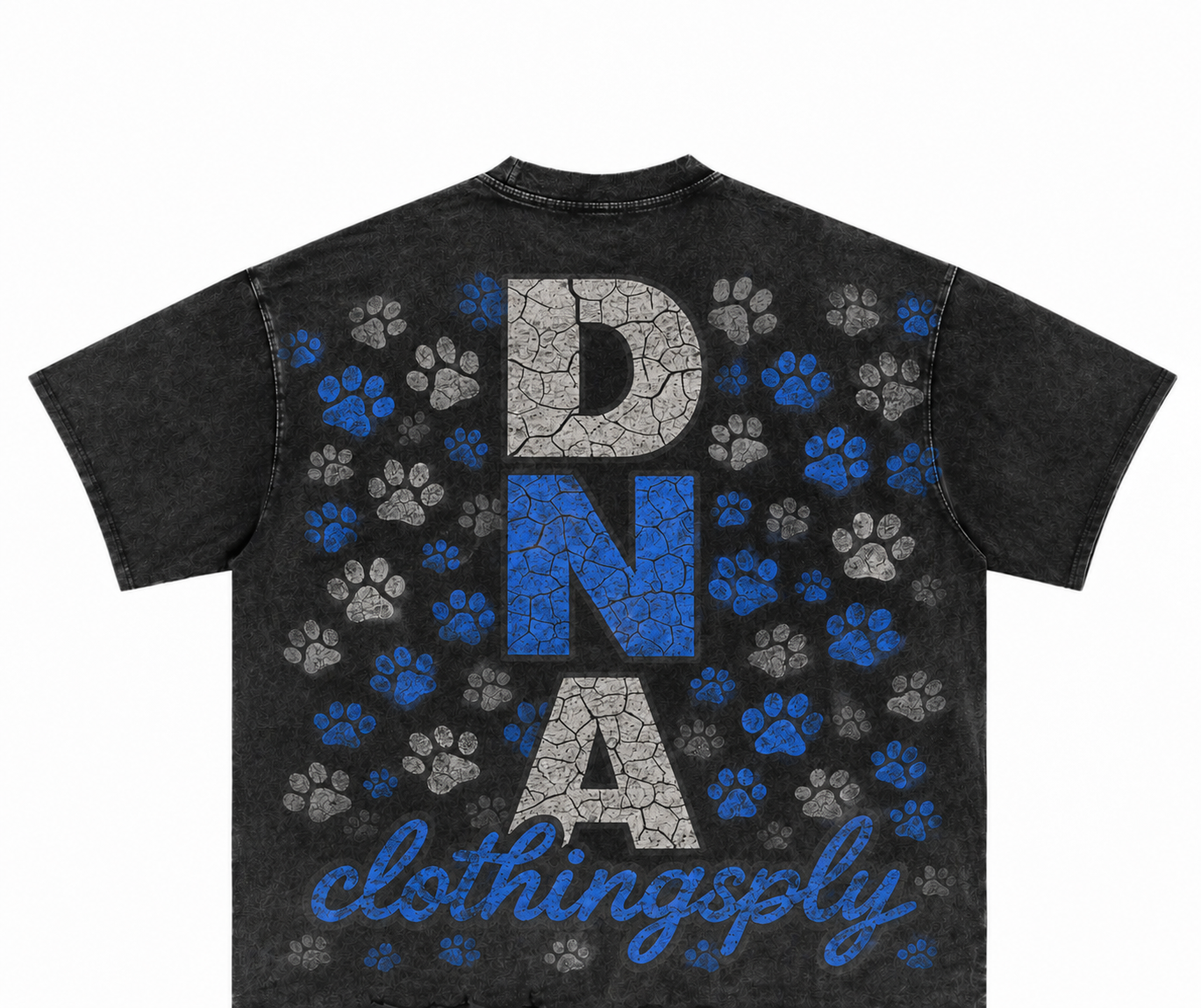 "DAWG S××T" TEE -BLACK/BLUE