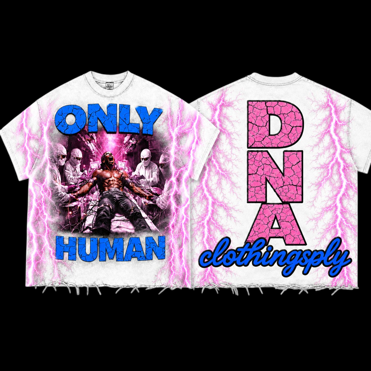 "ONLY HUMAN" TEE -WHI