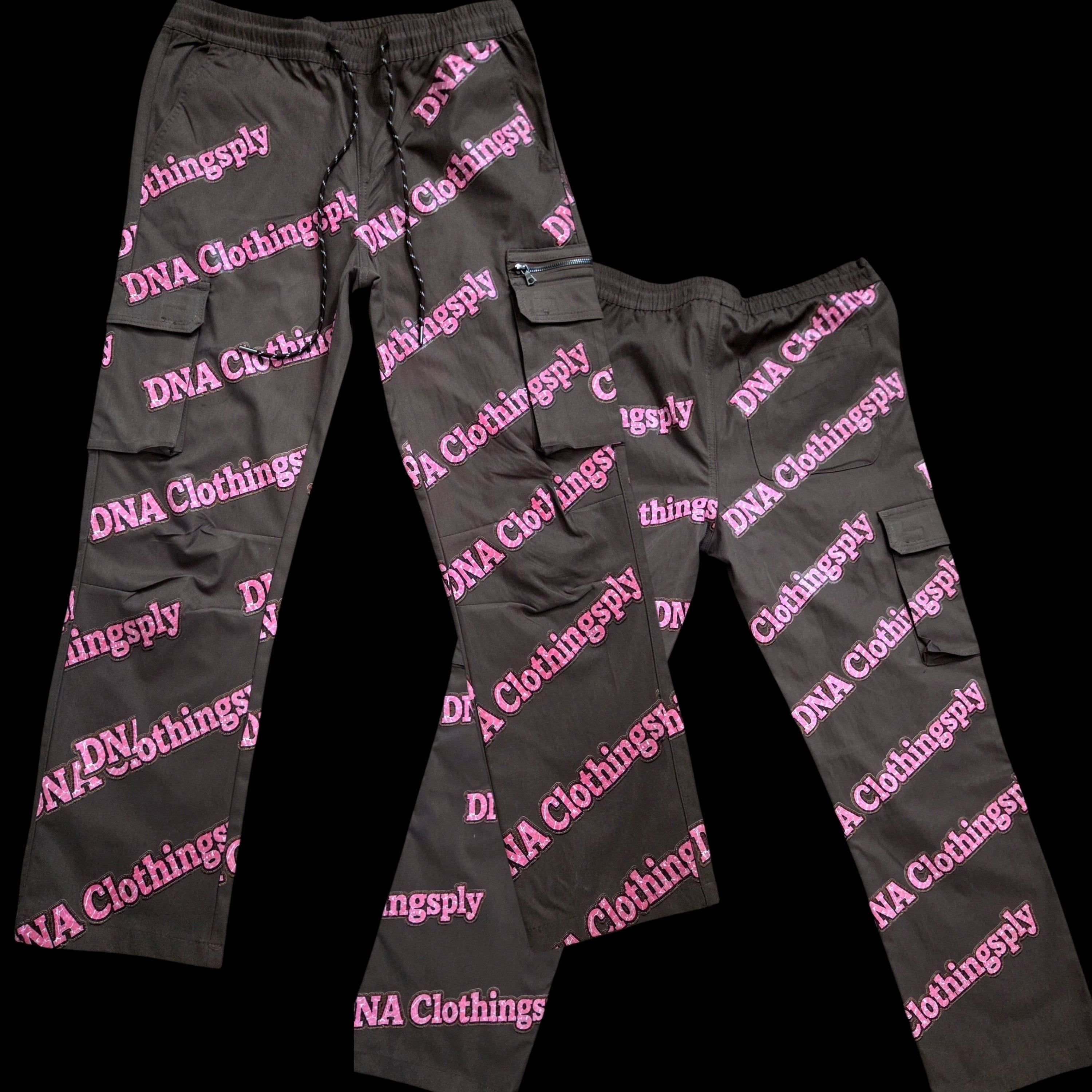 "DNA LOGO PANTS"(NAPOLITAN ICE CREAM) -BROWN