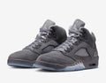 "Blackwealthkickz" RETRO 5 WOLF GREY (MENS)